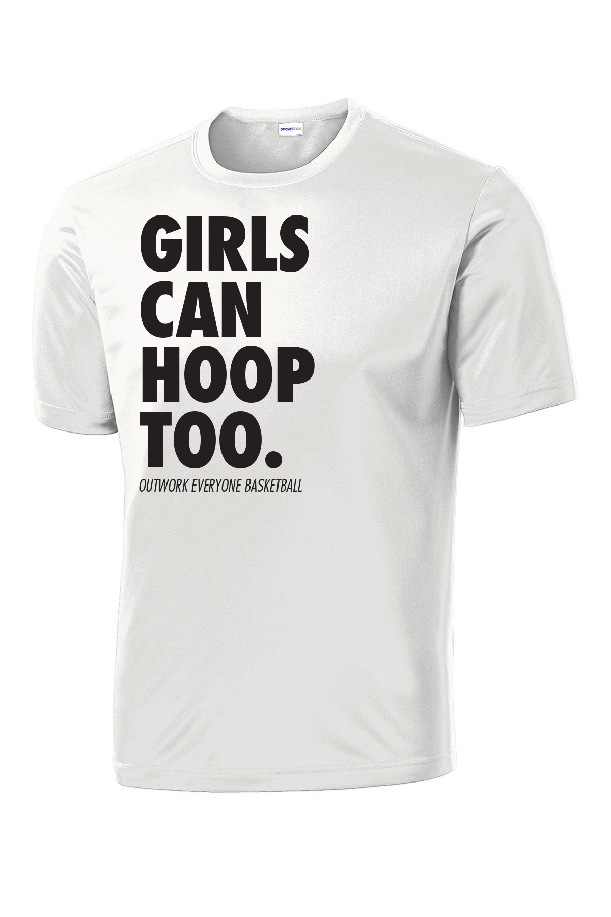 Girls Can Hoop Too Dri-Fit (White)